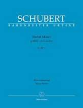 Stabat Mater in G Minor, D 175 SATB Vocal Score cover